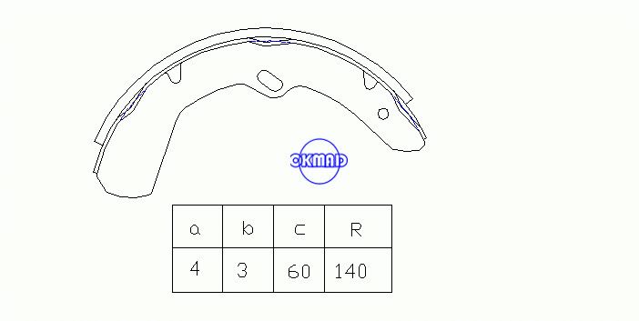NISSAN Cabstar Brake shoes OEM:41060-T3226 FN1159 K1159, OK-BS213
